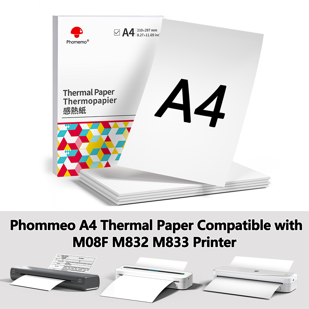 Commercial Label Printing Machine - Phomemo 열전사 용지 A4 프린터 용지,