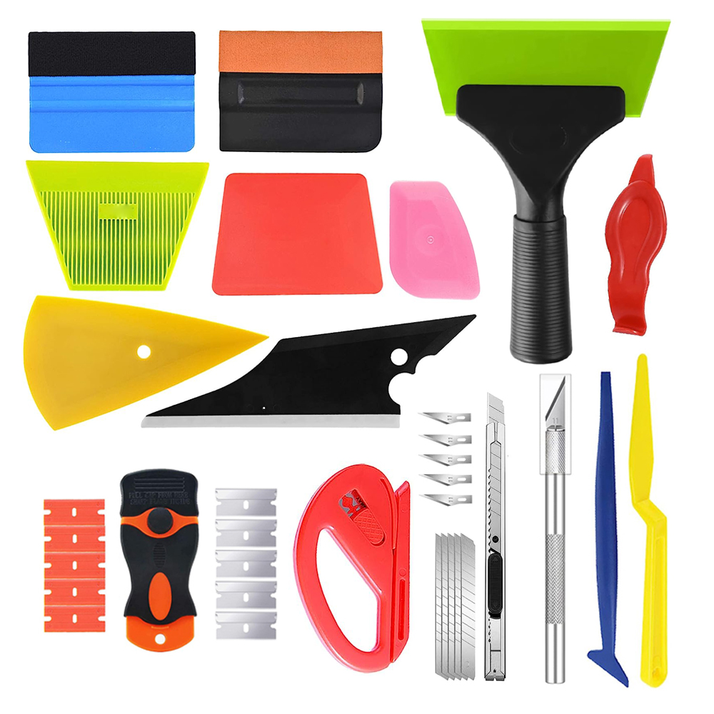 Screen Printing Squeegee - 40Pcs 자동차 창 색조 키트 비닐