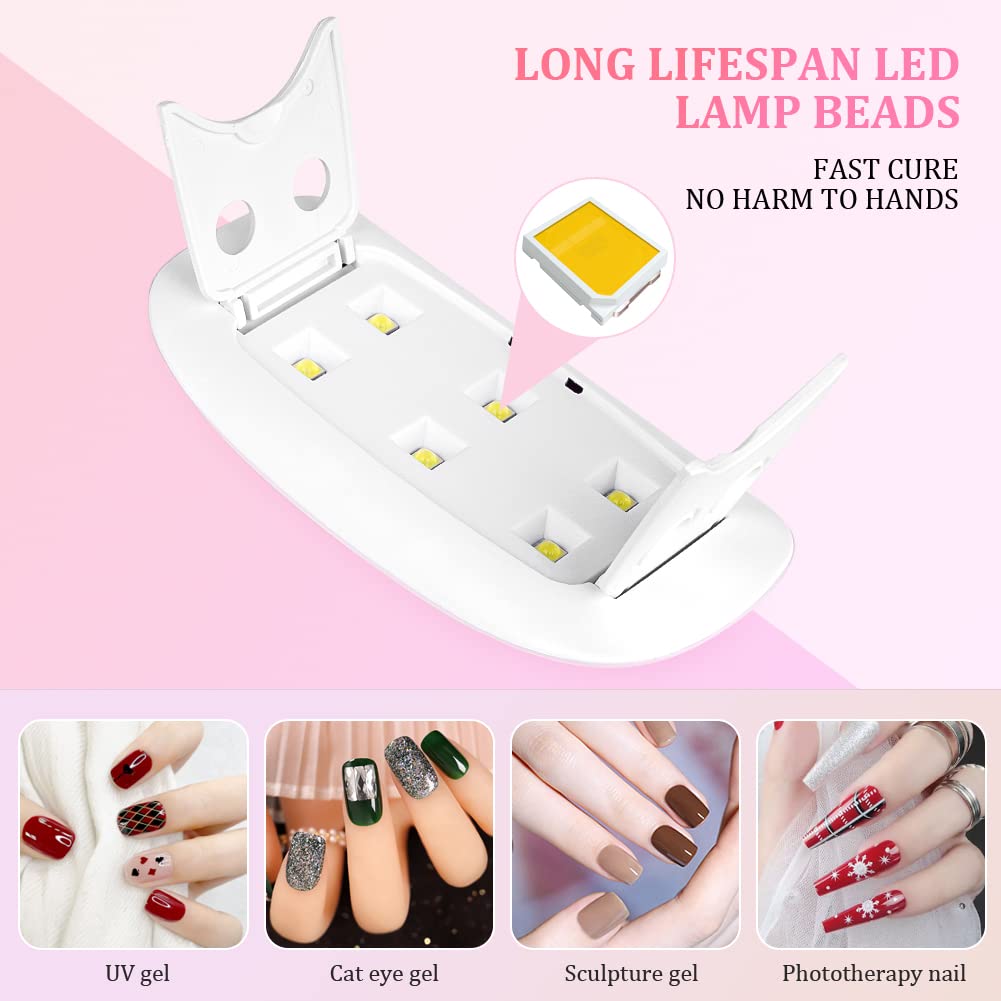 휴대용 6 LED UV 네일 램프 6W 미니 네일 건조 - Exposure Unit Uv 리뷰 및 가격