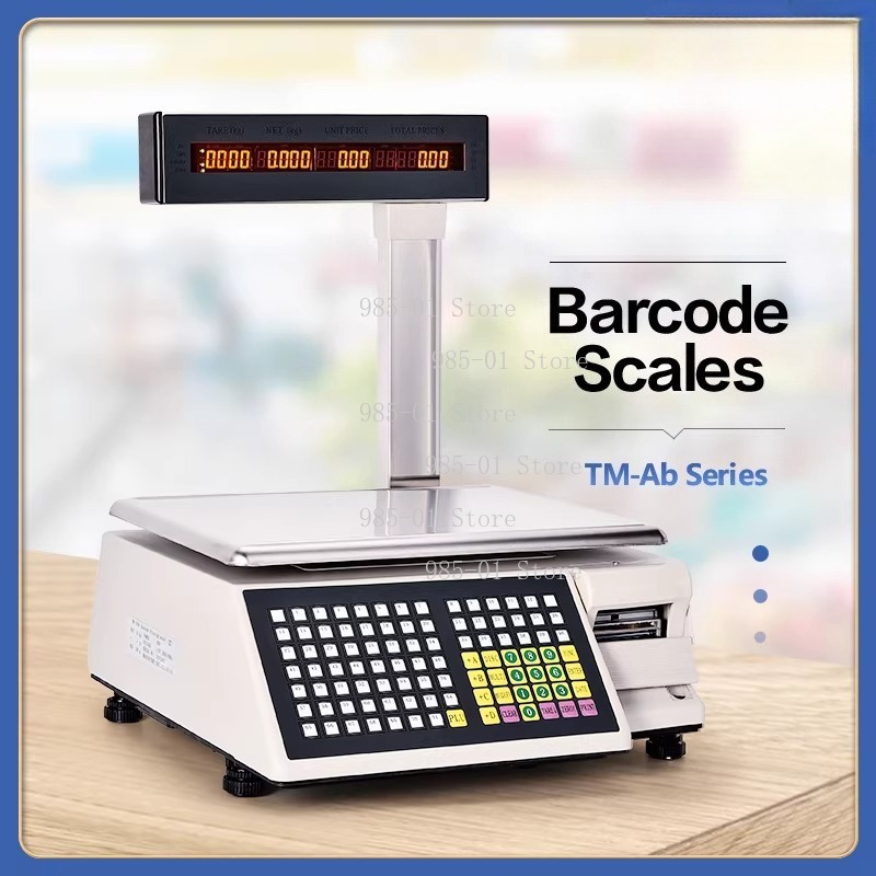 접착 라벨 인쇄 기능이 있는 전자 저울, 계산대용 무게 - Commercial Label Printing Machine 리뷰 및 가격