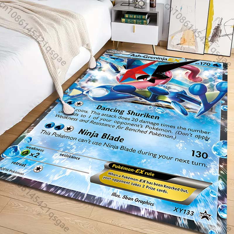 1PC 포켓몬 그레닌자 카드 프린트 카펫 거실 침실 어 - Commercial Printing & Packaging Pvt Ltd Photos 리뷰 및 가격