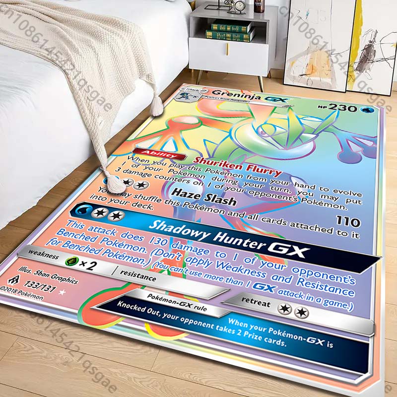 1PC 포켓몬 그레닌자 카드 프린트 카펫 거실 침실 어 - Commercial Printing & Packaging Pvt Ltd Photos 리뷰 및 가격