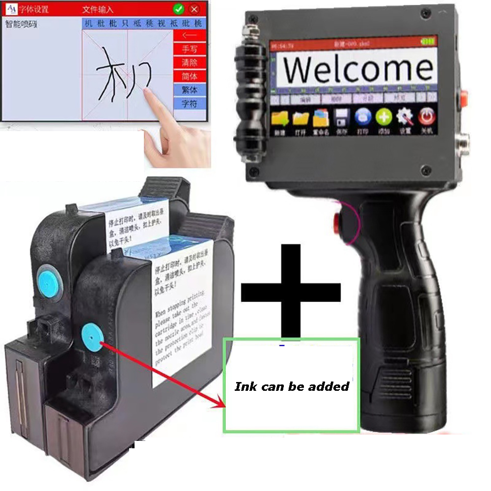 휴대용 50mm 대형 글꼴 코딩 기계 잉크젯 프린터 자 - Commercial Label Printing Machine 리뷰 및 가격