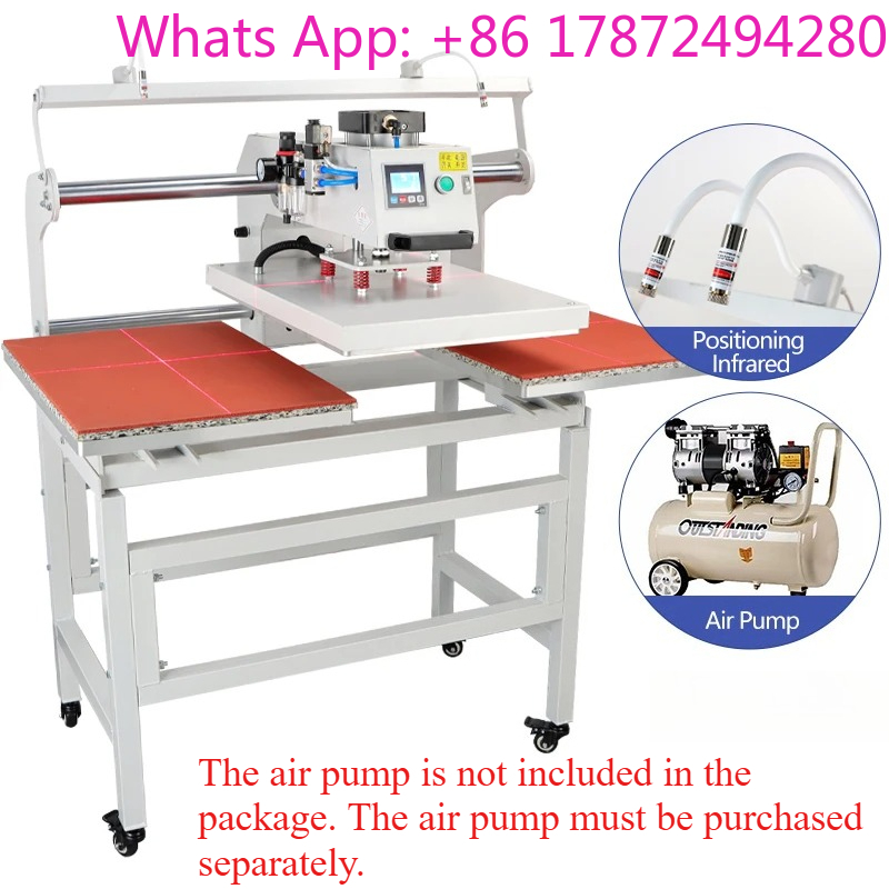 듀얼 전기 슬라이드 열 프레스 기계, 티셔츠 의류 열전 - Commercial Label Printing Machine 리뷰 및 가격