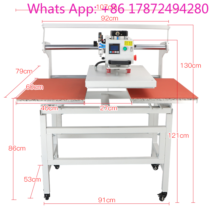 듀얼 전기 슬라이드 열 프레스 기계, 티셔츠 의류 열전 - Commercial Label Printing Machine 리뷰 및 가격