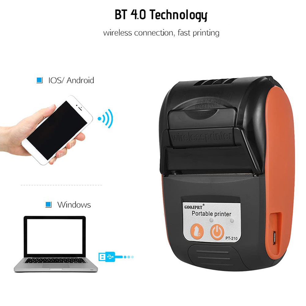 미니 휴대용 열 영수증 POS 프린터 무선 블루투스 5 - Commercial Label Printing Machine 리뷰 및 가격